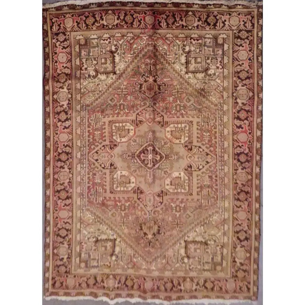 One Of The Kind Persian Heriz Rug 10'11'' x 8'0'' zandirugs